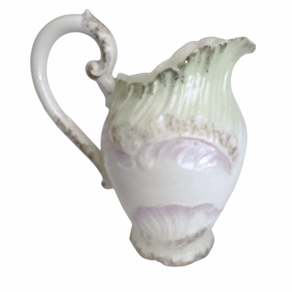 Vintage Delicate Hand Painted Porcelain Cream Pitcher